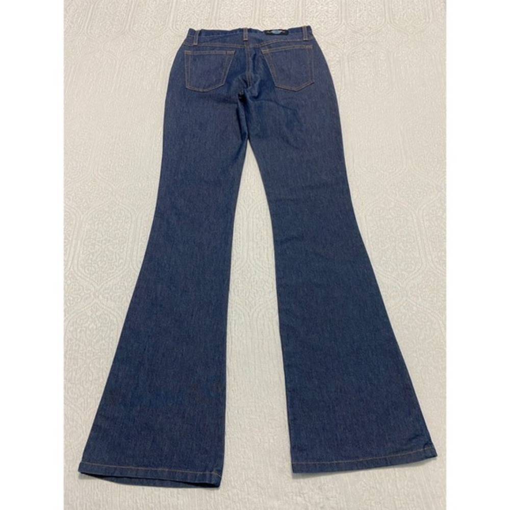 Just USA Jeans Size 3 Blue Flare Made In USA Dark Wash Mid Rise Denim Pants - Picture 2 of 9